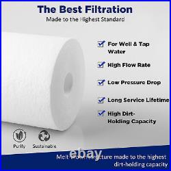 2Pack 10 Inch Whole House Water Filter Housing System &2P 10x4.5 PP Filtration