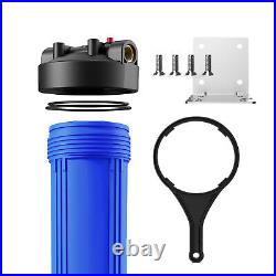 2Pack 20 Inch Whole House Water Filter Housing &2P PP Pleated Filtration System