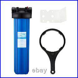 2 Packs 20-Inch Heavy Duty Big Blue Whole House Water Filter Housing 1 Port