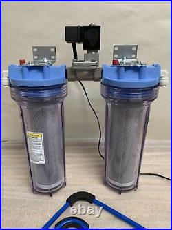 2 Pentek Filter Whole House withSolenoid Valve for Reverse Osmosis Water System