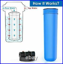 2 Set 204.5 Big Blue Filter Housing+ Reusable Spin Down Sediment Water Filter