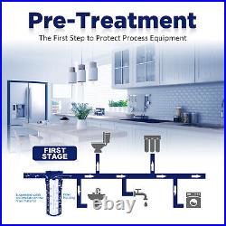 2-Stage 10 Big Blue Whole House Water Filter Housing &6PCS Sediment Filtration