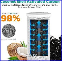 2-Stage 10x4.5 Big Blue Whole House Water Filter System Carbon Sediment Filter