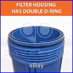 2-Stage Big Blue 20 Whole House+Bracket+ Pleated Sediment+Carbon Block Filters