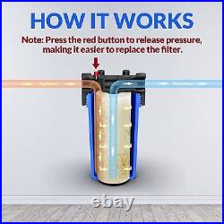 2-Stage Whole House Water Filter Housing + Spin Down Pre-Filter Sediment System