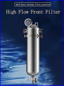 304 Stainless Steel Front Filter High Flow 15000L/h Whole House Waterway Filter