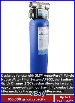 3M Aqua Pure Water Replacement Filter Whole House Sanitary Quick Change AP917HD