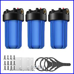 3Pack 10 Inch Whole House Water Filter Housing System for RO Home Filtration