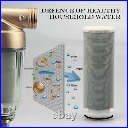 3Pack Reusable Whole House Spin Down Sediment Water Filter 40+200 Micron Mesh