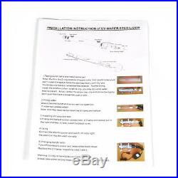 3/4 Inlet Ultraviolet Light Water Purifier Whole House UV Sterilizer 55w 12GPM