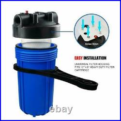 3 Set 10x4.5in Big Blue Filter Housing+ Reusable Spin Down Sediment Water Filter