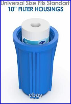 3 Stage 10 -Inch Big Blue Water Filters for Whole House Water Softener System