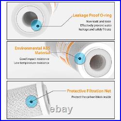 3-Stage 10 Inch Clear Whole House Water Filter Housing System fr Well City Water