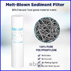 3-Stage 20 Inch Home Whole House Water Filter Housing Filtration System 1 NPT