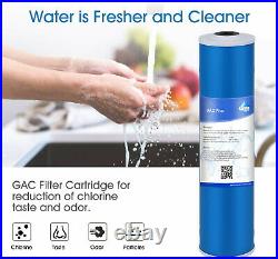 3-Stage 20 Inch Whole House Water Filter Housing System PP Sediment CTO Carbon