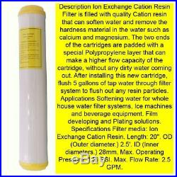 3 Stage 20 White Whole House Water Filter Softening System W Filters & Wrench