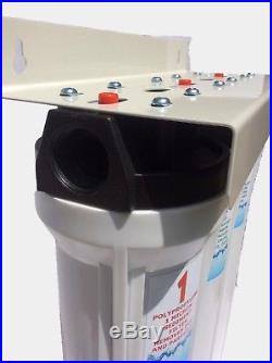 3 Stage 20 White Whole House Water Filter System W Filters & Wrench