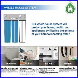 3-Stage 20 Whole House BB Slow Phos Anti Scale Water Filter prevent Lime Scale