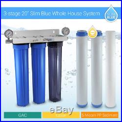 3 Stage 20 Whole House Water Filter Softening Softener System With Ball Valve G
