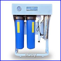 3 Stage 20 in Sediment Carbon Block Ultraviolet Whole House Water Filter System