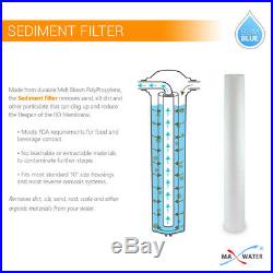 3 Stage 20 x 2.5 Iron Manganese Whole House Water Filter System Clear housings