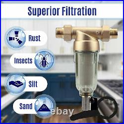 3-Stage Big Blue 20 Whole House Filtration System+Stand+GAC+PP+Sediment DC3