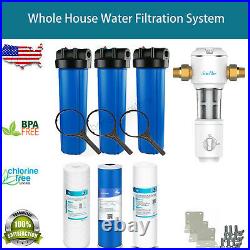 3 Stage Big Blue 20 Whole House System +Carbon Block+Sediment +Water Pre Filter