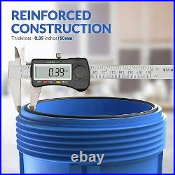 3 Stage Big Blue 20 Whole House System +String Wound +Sediment Water Pre Filter