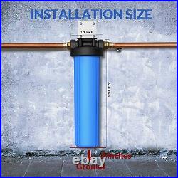 3 Stage Big Blue 20 Whole House System +String Wound +Sediment Water Pre Filter
