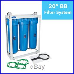 3 Stage Big Blue 20 with 2 x gauge Whole House water filter System 1,20x4,5