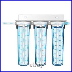 3 Stage Big Blue Whole House Water Filter System 1 Ports Filters Included