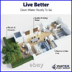 3 Stage Big Blue Whole House Water Home Filtration System 1 Inlets + Filters