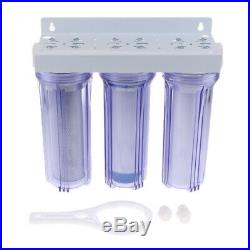 3-Stage Clear 10 inch Whole House UDF CTO System Carbon Sediment Filters