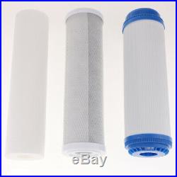 3-Stage Clear 10 inch Whole House UDF CTO System Carbon Sediment Filters