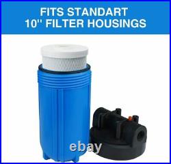 3 Stage Commercial Grade Under Sink Water Filter System 10 x 4.5 Cartridges
