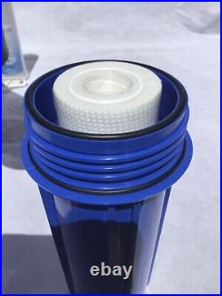 3 Stage Water Filter System Leak Proof Double O-Rings 10 x 2.5 1 Inch In/Out