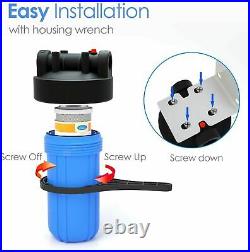 3 Stage Whole House System Filtration 10 x4.5'' Sets + Sediment Water Filter