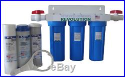 3 Stage Whole House Water Filter All Main Iron Hole Whoe Best System Filtration
