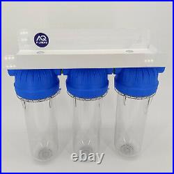 3 Stage Whole House Water Purifier and Softener Filter Kit Salt Free 1 BSP