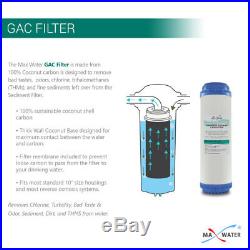3 Stage Whole house water Sediment Carbon Filter + 2 Dry Pressure Gauges