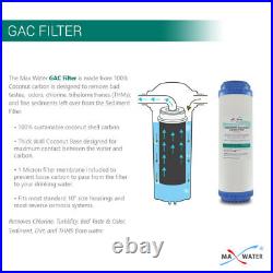 3 Stage under sink water purifier filter Sediment Carbon 1/4 NPTF in out ports