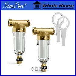 40? M/200? M Whole House Spin Down Water Filter Clear Sediment Water Pre-Filter