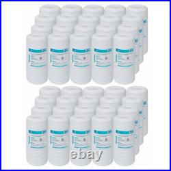 40 Pack 10 x 4.5 String Wound Sediment Water Filter Whole House RO Replacement