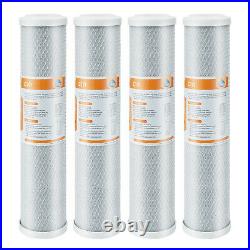 4PACK 5 Micron 20x4.5 CTO Carbon Block Water Filter Whole House RO Replacement