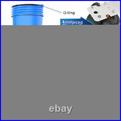4Pack 20 x 4.5 Big Blue Whole House Filter Housing Plus 2P Wound Filter Element