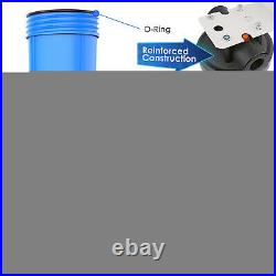 4Pack Whole House Water Filter 20-Inch Big Blue Housing Sets with Sediment Filter