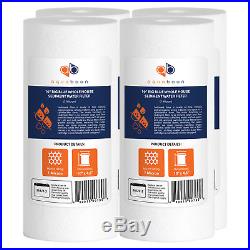 4-PACK of Aquaboon Sediment Water Filter Whole House Big Blue 1 Micron 10x4.5