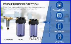 4 Pack 10 Inch Clear Home RO Whole House Water Filter Housing 4.5 x 10 System