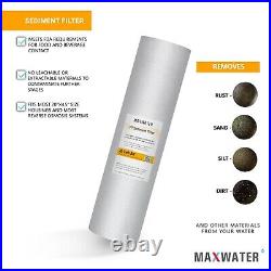 4 Pack 20 x 4.5 Big Blue Whole House 10 Micron Sediment Water Filter