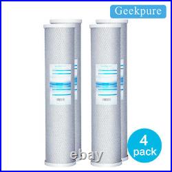 4 Pack Big Blue Carbon Block Replacement Water Filter For Whole House 20 x 4.5
